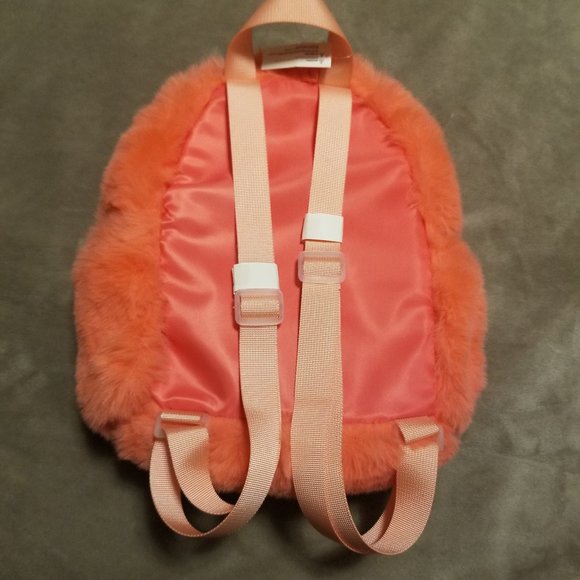 Claire's Plush Backpack with front pocket - Picture 3 of 6